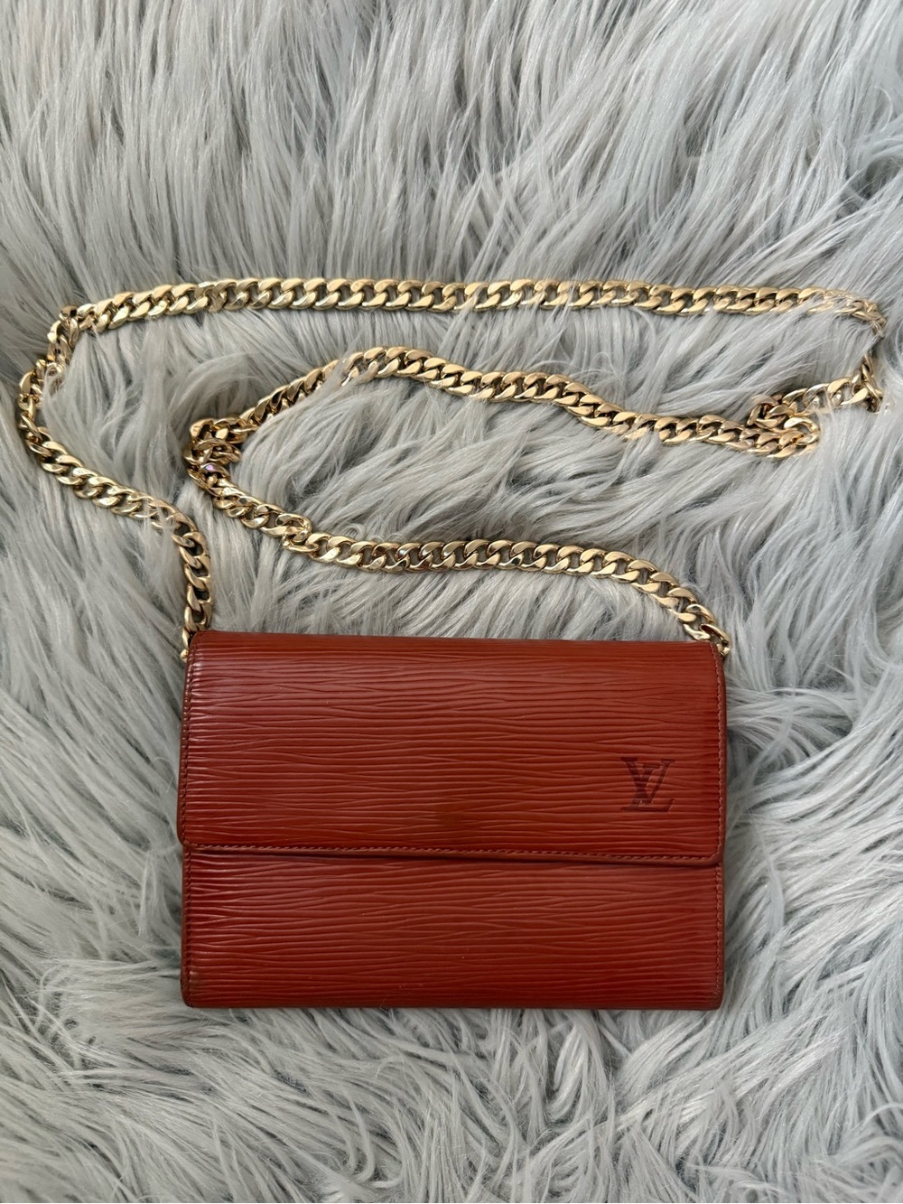 LOUIS VUITTON Epi Porte Tresor Etui Papiers Wallet Clutch
